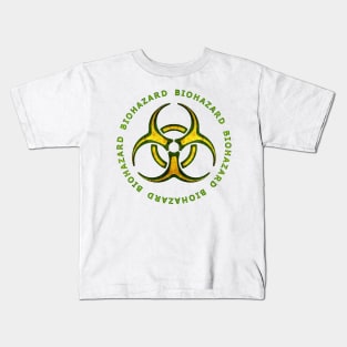 Biohazard Zombie Warning Kids T-Shirt